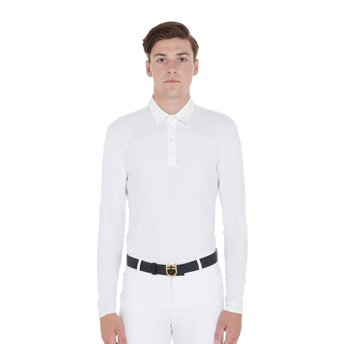 Men's long Sleeve Competition Polo - Equestro