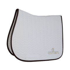 Kentucky Horsewear Saddle Pad Leather Fishbone Jumping