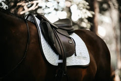 Kentucky Horsewear Saddle Pad Leather Fishbone Jumping