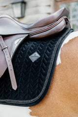Kentucky Horsewear Saddle Pad Velvet Pearls Jumping