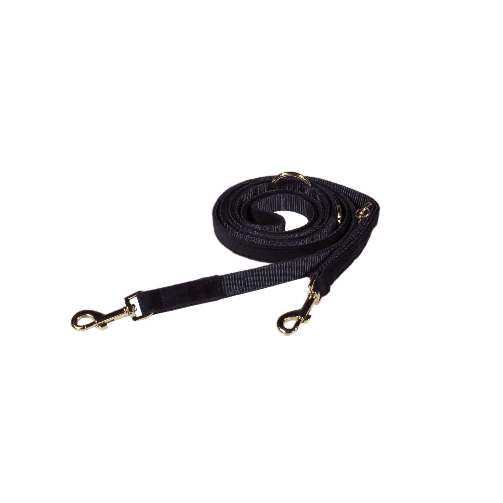 Kentucky Horsewear Dog Lead Velvet Black Size S