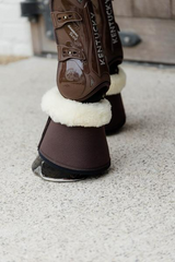 Kentucky Horsewear Sheepskin Overreach Boots Solimbra