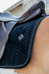Kentucky Horsewear Saddle Pad Velvet Pearls Dressage