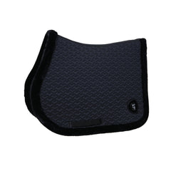 Kentucky Horsewear Saddle Pad Fake Fur Plaited Quilt Jumping