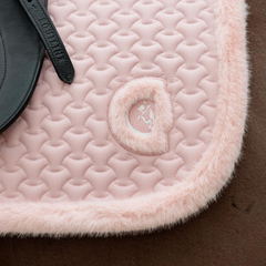 Kentucky Horsewear Saddle Pad Fake Fur Plaited Quilt Dressage