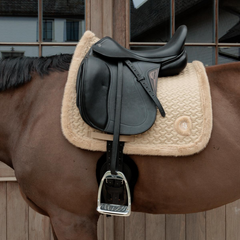 Kentucky Horsewear Saddle Pad Fake Fur Plaited Quilt Dressage