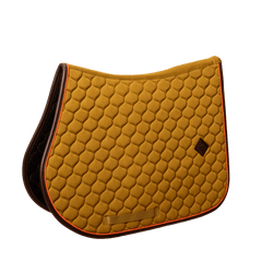 Kentucky Horsewear Saddle Pad Onion Quilt Neon Leather Jumping