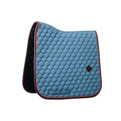 Kentucky Horsewear Saddle Pad Onion Quilt Neon Leather Dressage