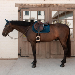 Kentucky Horsewear Saddle Pad Velvet Mini Pearls Jumping