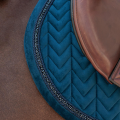 Kentucky Horsewear Saddle Pad Velvet Mini Pearls Jumping