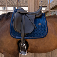 Kentucky Horsewear Saddle Pad Velvet Mini Pearls Dressage