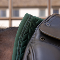 Kentucky Horsewear Saddle Pad Velvet Mini Pearls Dressage