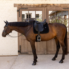 Kentucky Horsewear Saddle Pad Velvet Mini Pearls Dressage