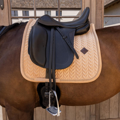 Kentucky Horsewear Saddle Pad Velvet Mini Pearls Dressage