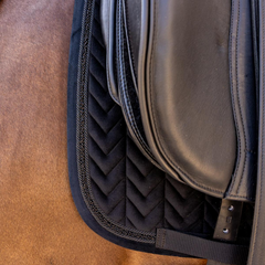 Kentucky Horsewear Saddle Pad Velvet Mini Pearls Dressage