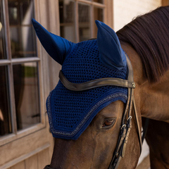 Kentucky Horsewear Fly Veil Wellington Velvet Mini Pearls
