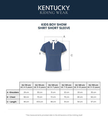 Kentucky Horsewear Boy Show Shirt Short Osaka Kids