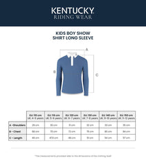 Kentucky Horsewear Boy Show Shirt Long Sleeve Osaka Kids