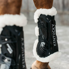 Kentucky Horsewear Vegan Sheepskin Tendon Boots Bamboo Elastic
