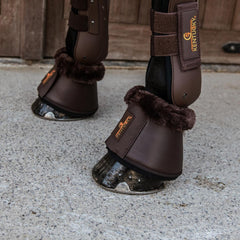 Kentucky Horsewear Sheepskin Leather Overreach Boots