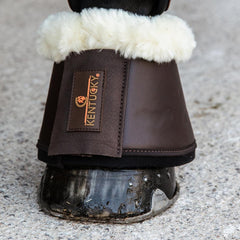 Kentucky Horsewear Sheepskin Leather Overreach Boots