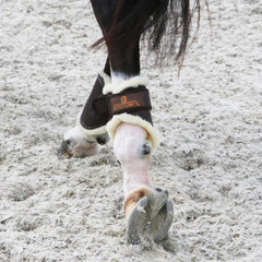 Kentucky Horsewear Brushing Boots Leather Hind Short