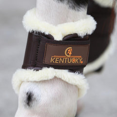 Kentucky Horsewear Brushing Boots Leather Hind Short