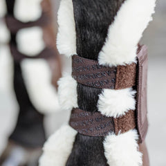 Kentucky Horsewear Vegan Sheepskin Tendon Boots Velcro