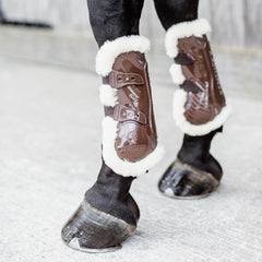Kentucky Horsewear Vegan Sheepskin Tendon Boots Bamboo Elastic
