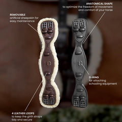 Kentucky Horsewear Sheepskin Anatomic Short Girth