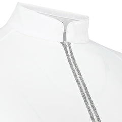 Kentucky Horsewear Show Shirt Women Classic with Glitter Zipper Short Sleeve