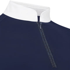 Kentucky Horsewear Show Shirt Women Classic with Glitter Zipper Short Sleeve