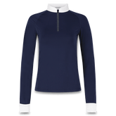 Kentucky Horsewear Show Shirt Women Classic with Glitter Zipper Long Sleeve