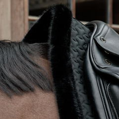 Kentucky Horsewear Saddle Pad Fake Fur Plaited Quilt Dressage
