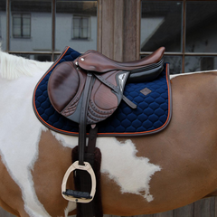 Kentucky Horsewear Saddle Pad Onion Quilt Neon Leather Jumping