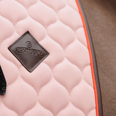 Kentucky Horsewear Saddle Pad Onion Quilt Neon Leather Dressage