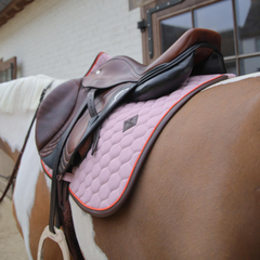 Kentucky Horsewear Saddle Pad Onion Quilt Neon Leather Jumping