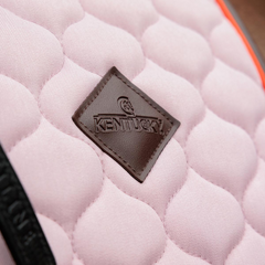 Kentucky Horsewear Saddle Pad Onion Quilt Neon Leather Dressage