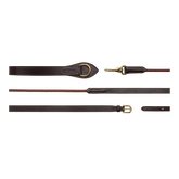 Dy'on D Collection Leather/Nylon Draw Reins 5/8"