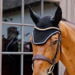 Kentucky Horsewear Fly Veil Wellington Diamond Rope