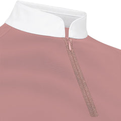 Kentucky Horsewear Show Shirt Women Classic with Glitter Zipper Short Sleeve
