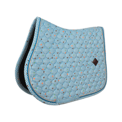 Kentucky Horsewear Saddle Pad Velvet Pied-de-Poule Show Jumping