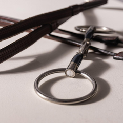 Velari Snaffle Double Jointed Loose Ring Sweet Iron