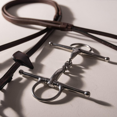 Velari Full Cheek Bit Double Jointed Stainless Steel