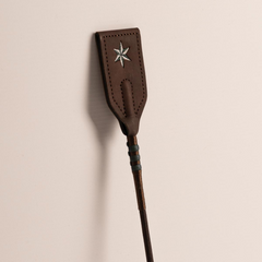 Kentucky Horsewear Jumping Whip Guidance Leather Grip