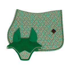 Kentucky Horsewear Saddle Pad Velvet Pied-de-Poule Show Jumping