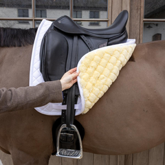 Kentucky Horsewear Skin Friendly Saddle Pad Sheepskin Diamond Dressage