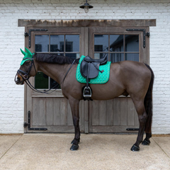 Kentucky Horsewear Saddle Pad Velvet Horse printing Dressage