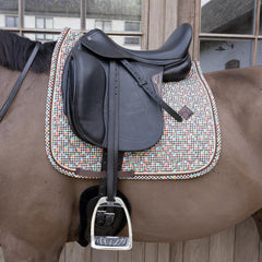 Kentucky Horsewear Saddle Pad Velvet Pied-De-Poule Dressage