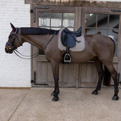 Kentucky Horsewear Saddle Pad Velvet Pied-De-Poule Dressage